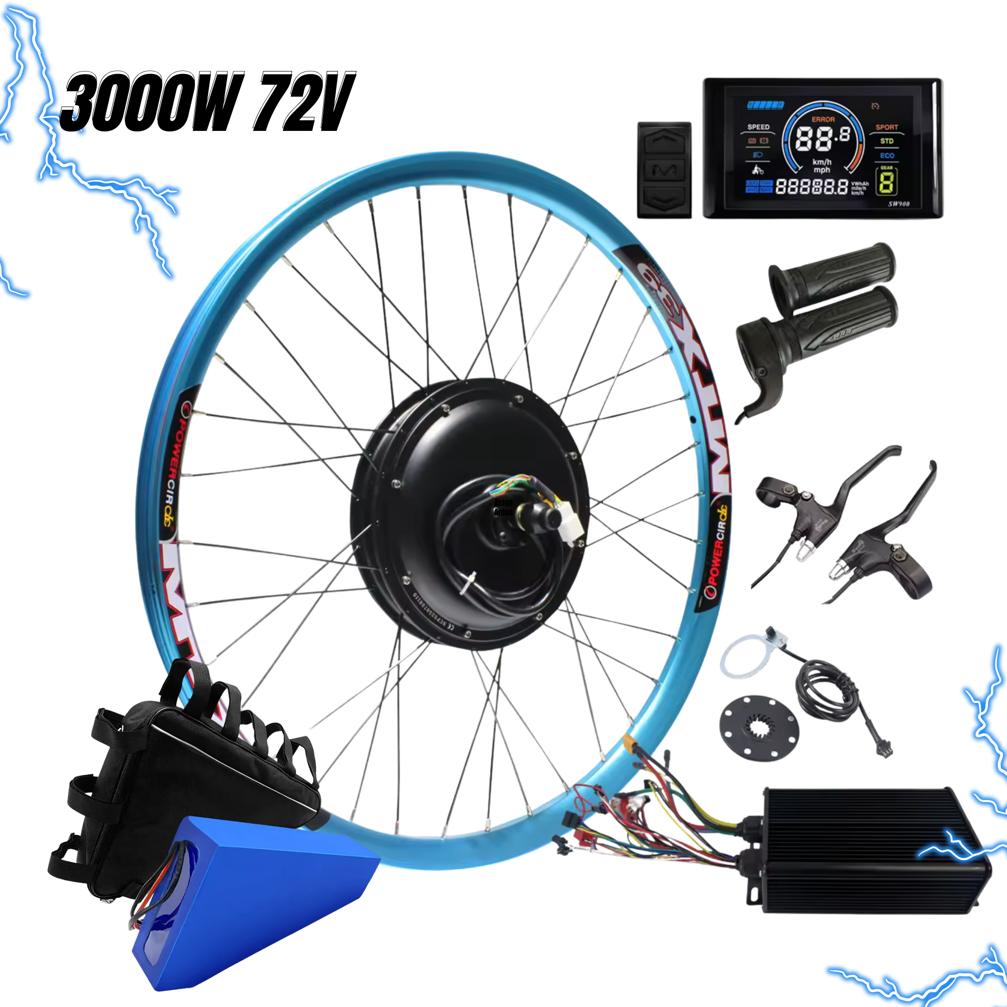 Ebike Kit 3000W 72V